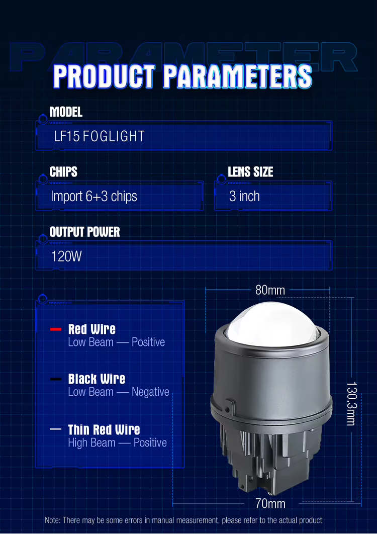 Proyector Bi-LED Xenplus LF15 3” 120W Toyota - Honda Y Universal