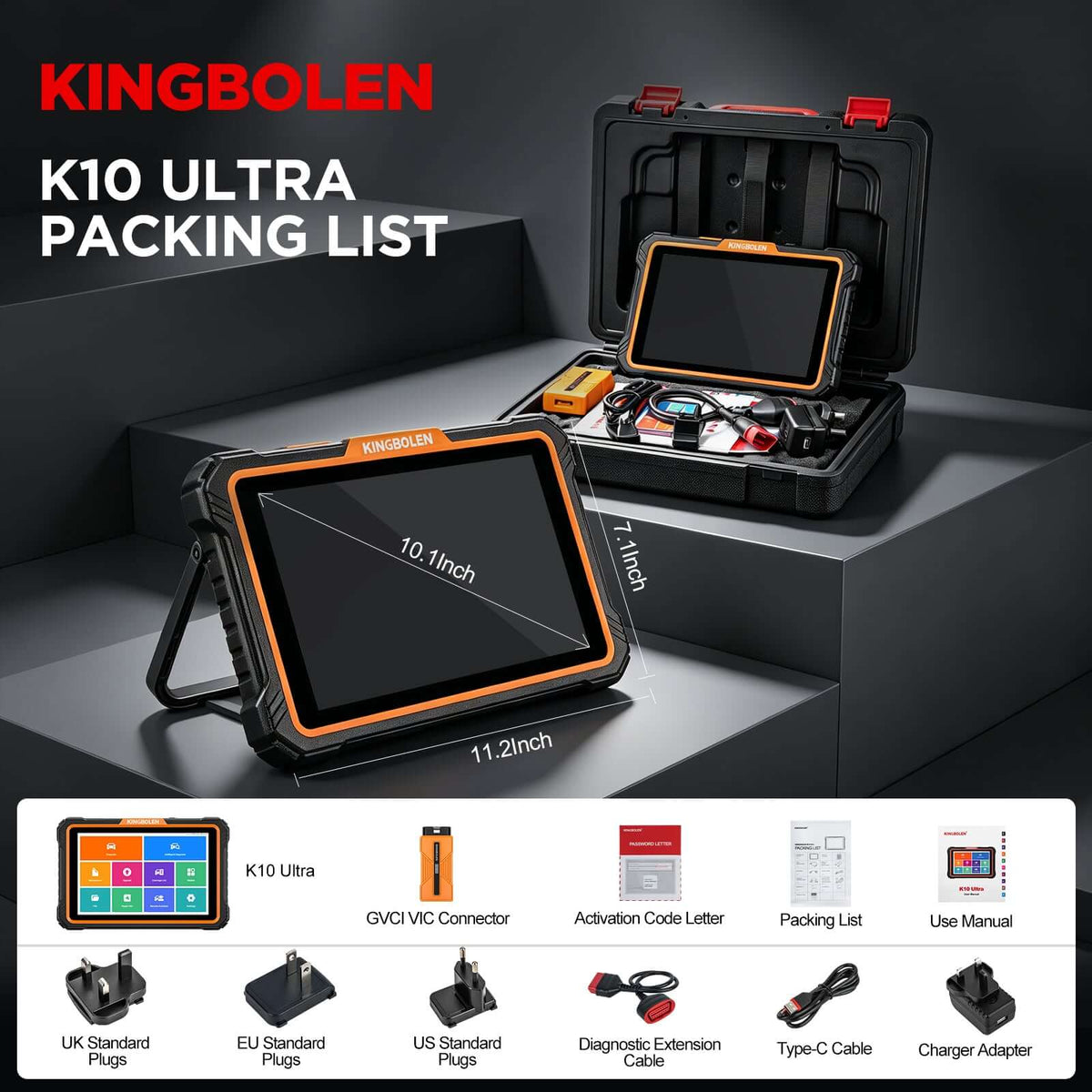 Kingbolen K10 Ultra - Contenido del kit