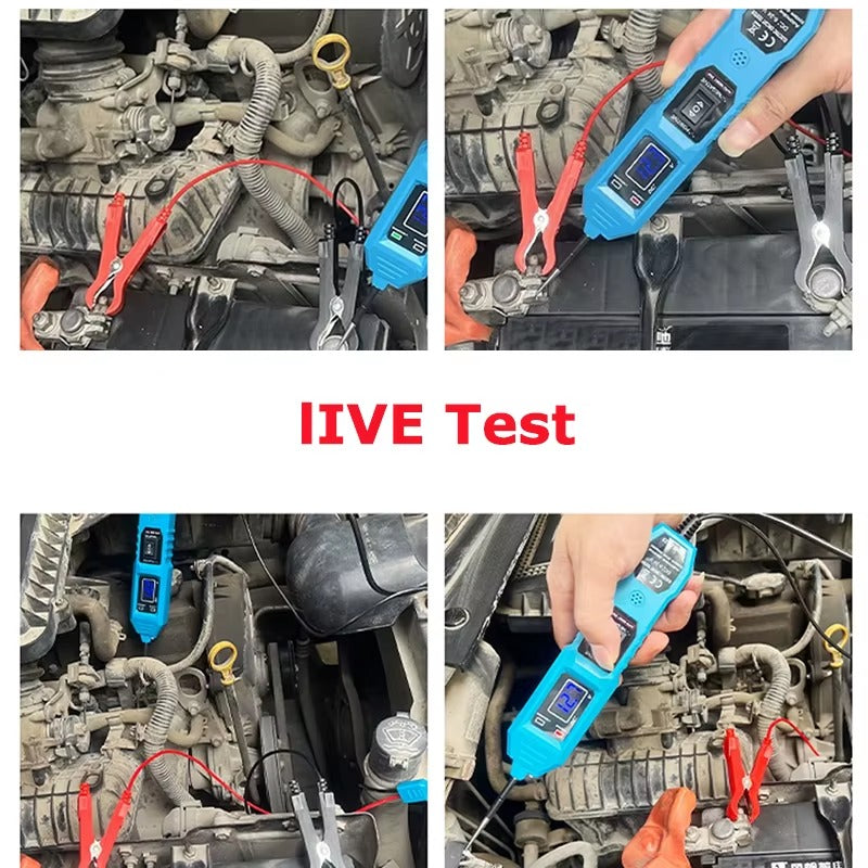 Probador de Circuito Automotriz Universal 6V–48V con Pantalla Digital LED