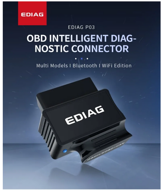 Escáner Automotriz OBD2 para Android, iOS y Windows-Ediag P03 ELM327 V1.5 WiFi