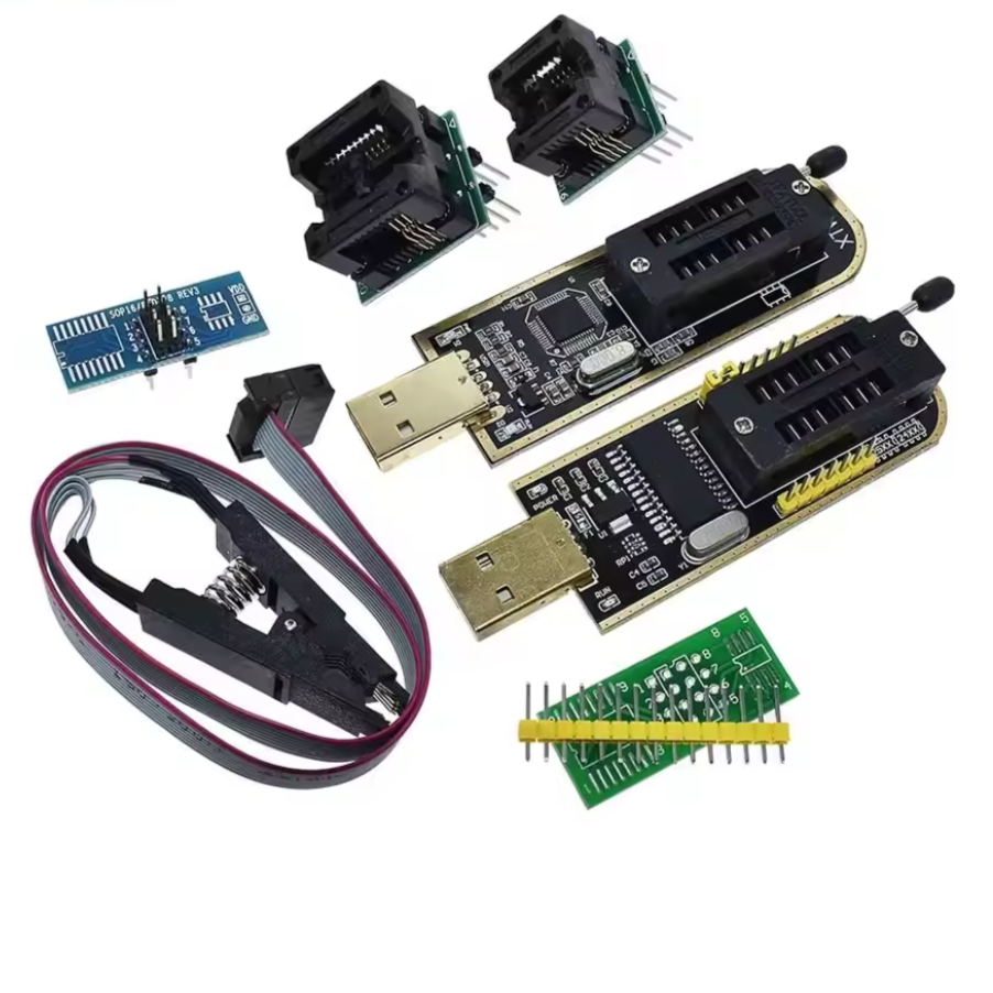 🔧 SOIC8 SOP8 Pinza de Prueba + Programador USB para EEPROM 93CXX / 25CXX / 24CXX / Serie 24-25 Flash BIOS