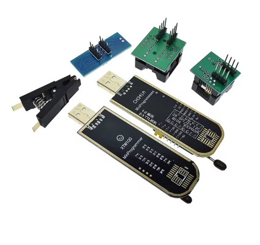 🔧 SOIC8 SOP8 Pinza de Prueba + Programador USB para EEPROM 93CXX / 25CXX / 24CXX / Serie 24-25 Flash BIOS