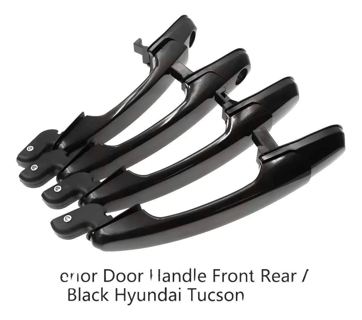 Manillas Exteriores para Hyundai Tucson 2005-2009 4 Unidades Negro Delantera/trasera