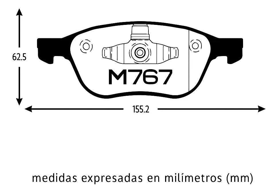 Pastillas de Freno Delanteras Low Metal Ford / Mazda / Volvo – Matsumoto M767