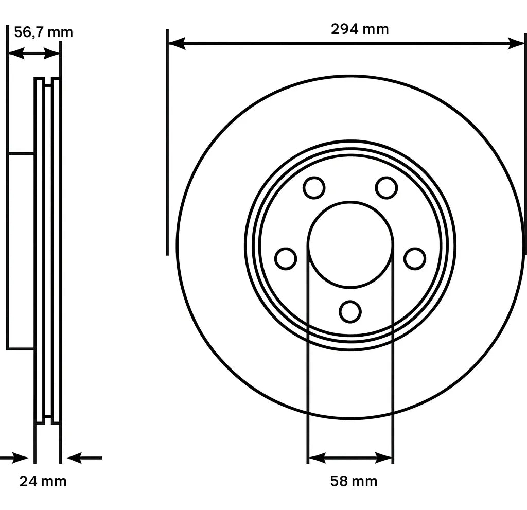 Discos de Freno Delanteros para Subaru Legacy / XV / Impreza / Forester | Par | Fabricados en Japón