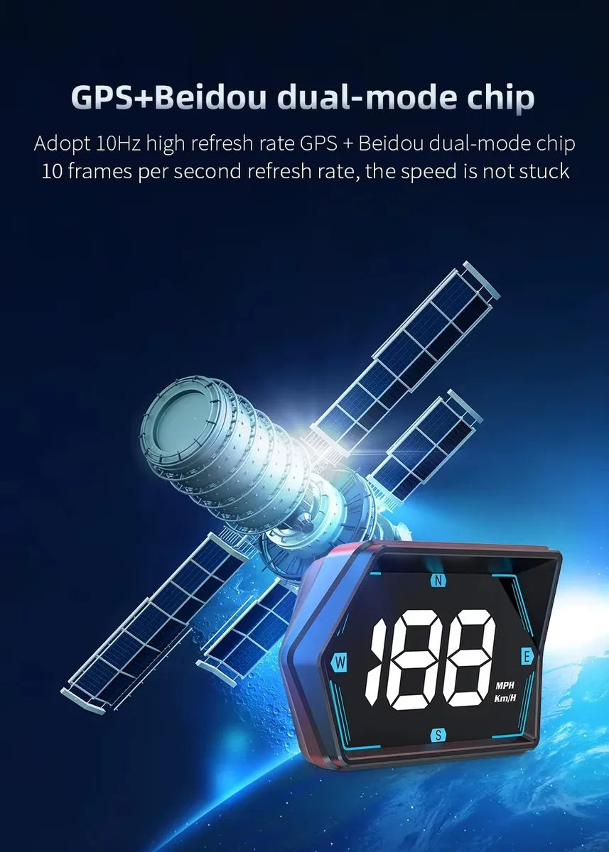 Velocímetro Digital G20 HUD GPS Universal – Pantalla Frontal