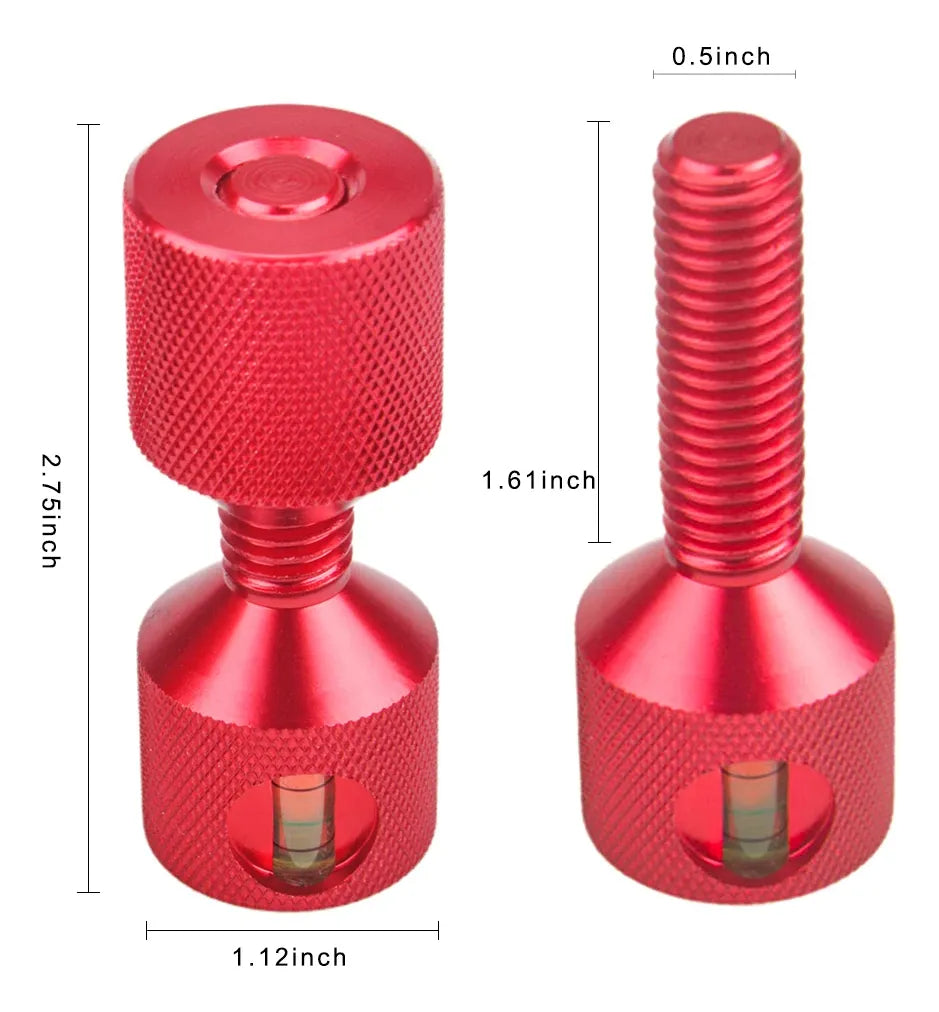 Pasadores de Alineación de Brida 2 Orificios – Aluminio 6061 con Nivel