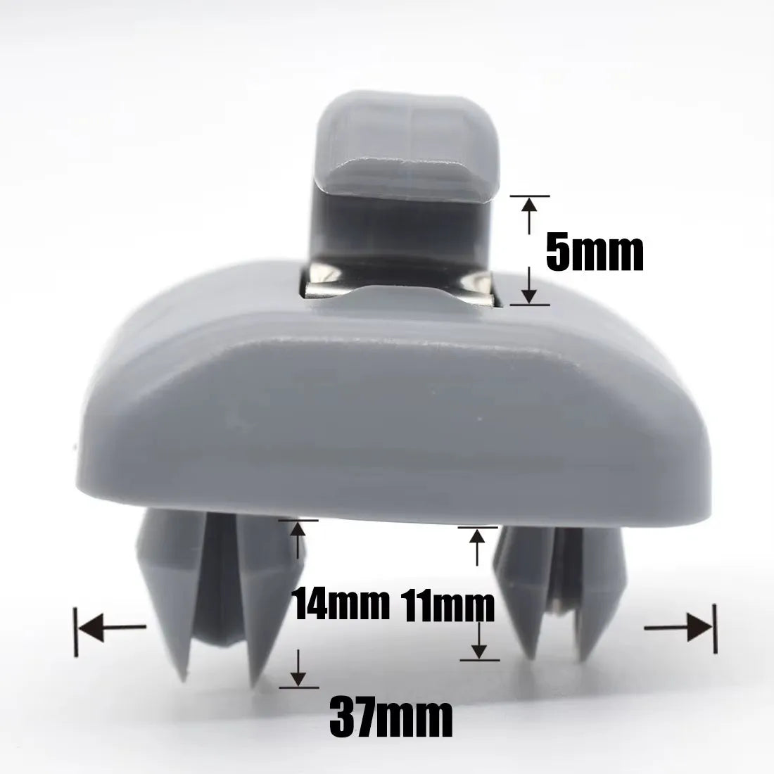Clip para Parasol de Coche Audi – Color Gris – Set de 2 Unidades (OEM 0857562)