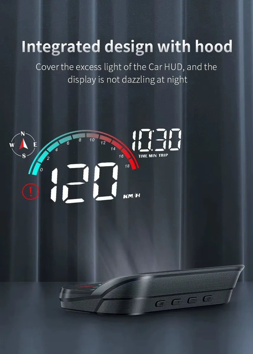 Velocímetro Digital Universal HUD M22 GPS – Proyección en Parabrisas