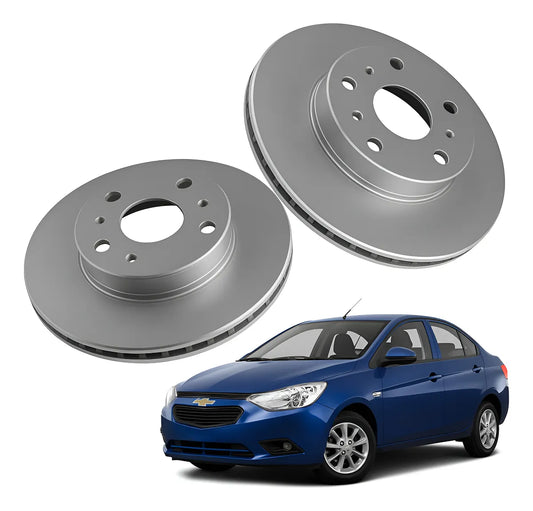 Discos de Freno Delanteros para Chevrolet Sail 1.5 2016–2022 | Par | Fabricados en Japón