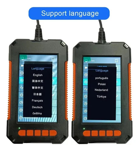 Cámara Endoscópica Industrial IP68 1080P – Pantalla 4.3" IPS + Cable 5m + Lente 8mm
