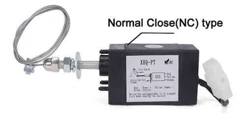 Solenoide de Parada para Motor 12V – Válvula de Apagado XHQ-PT(NC)