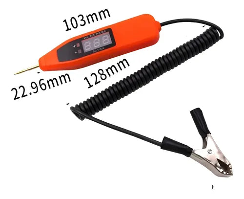 Probador Eléctrico Automotriz KINGBOLEN Tipo Pluma 5-32V Digital