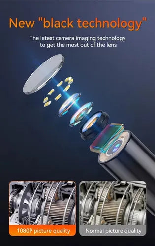 Cámara Endoscópica Industrial Automotriz HD 1080P – 8mm 10m