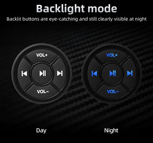 Botón Bluetooth Multimedia Para Volante Auto/Moto