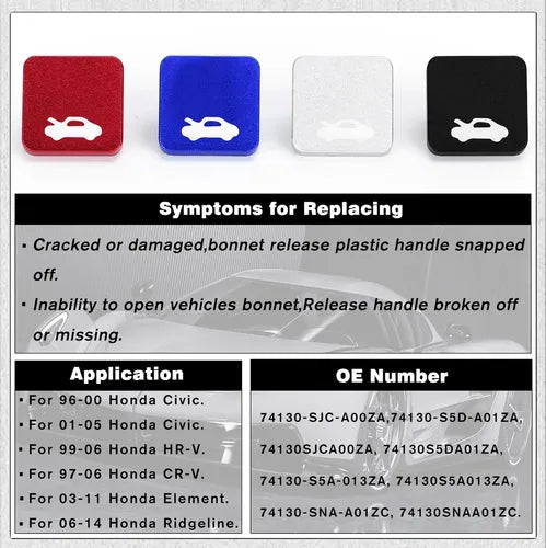 Kit Manija Pestillo de Capó Honda Civic 1996-2011 – PQY-ECL01