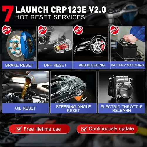 Scanner Automotriz Launch X431 CRP123E V2.0 – OBD2 Profesional