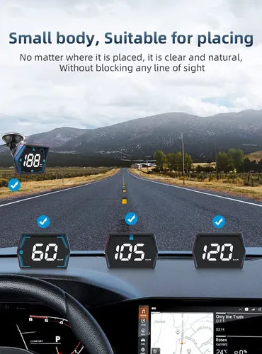 Velocímetro Digital G20 HUD GPS Universal – Pantalla Frontal