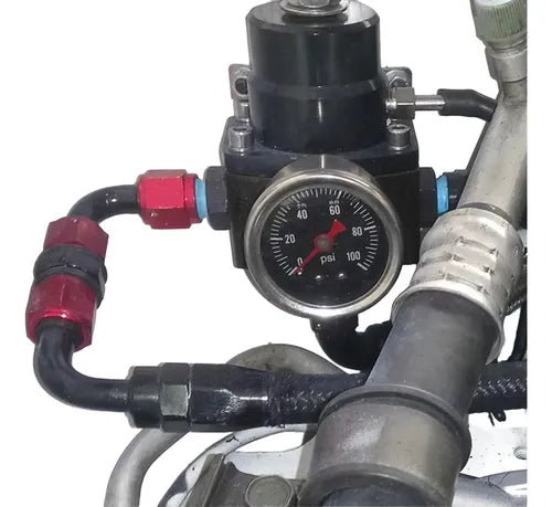 Kit Regulador de Presión de Combustible Universal AN8 / AN6 con Manómetro