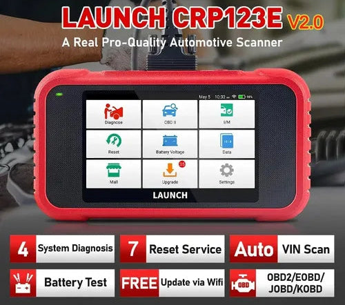 Scanner Automotriz Launch X431 CRP123E V2.0 – OBD2 Profesional