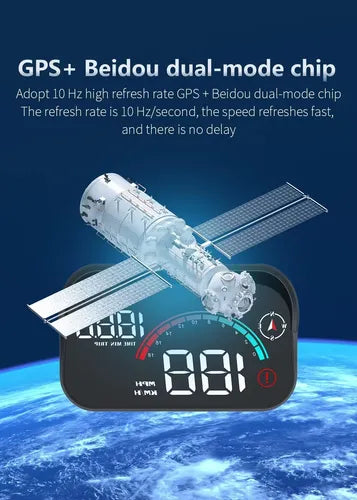 Velocímetro Digital Universal HUD M22 GPS – Proyección en Parabrisas