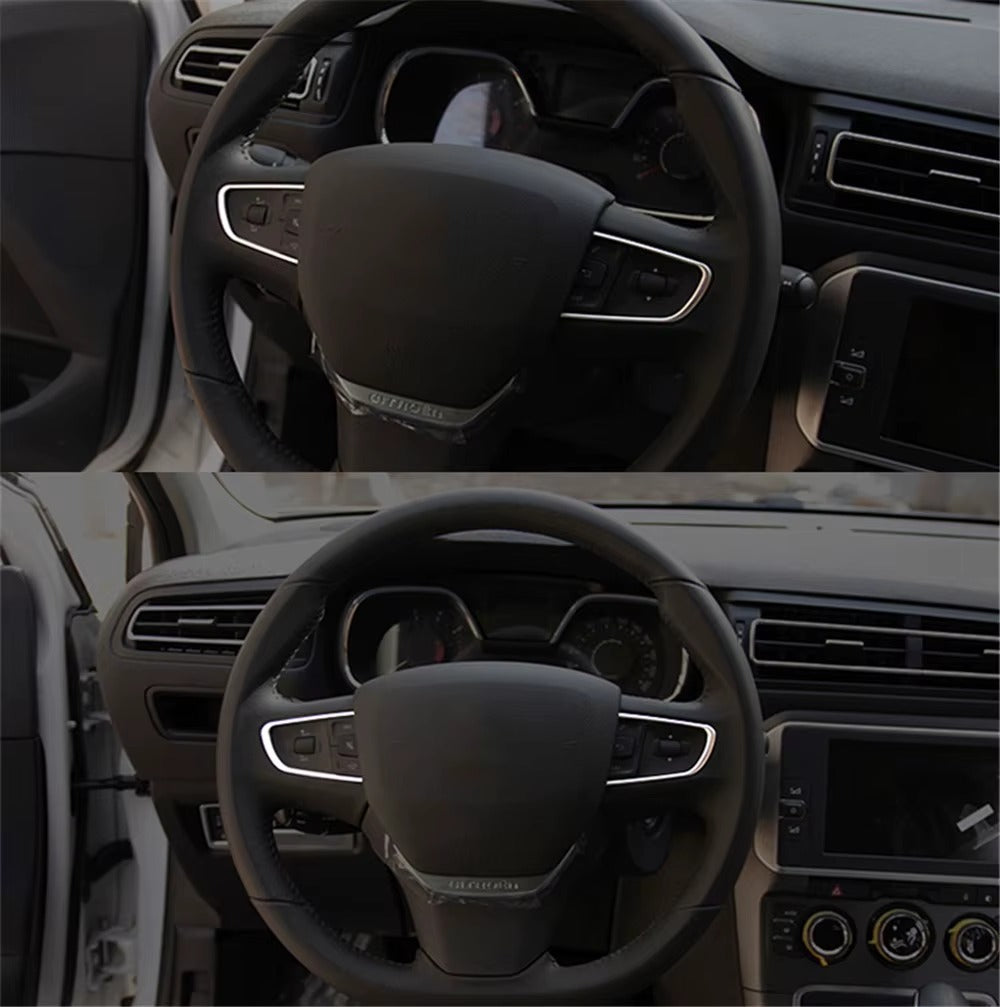 Cubierta / Embellecedor Cromado para Volante Peugeot 508 / 408 (2011–2016)