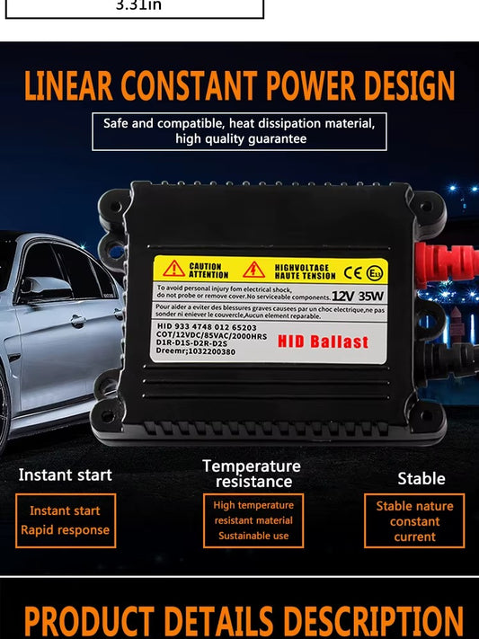 Balastro HID Xenón Slim 55W – Reemplazo Universal