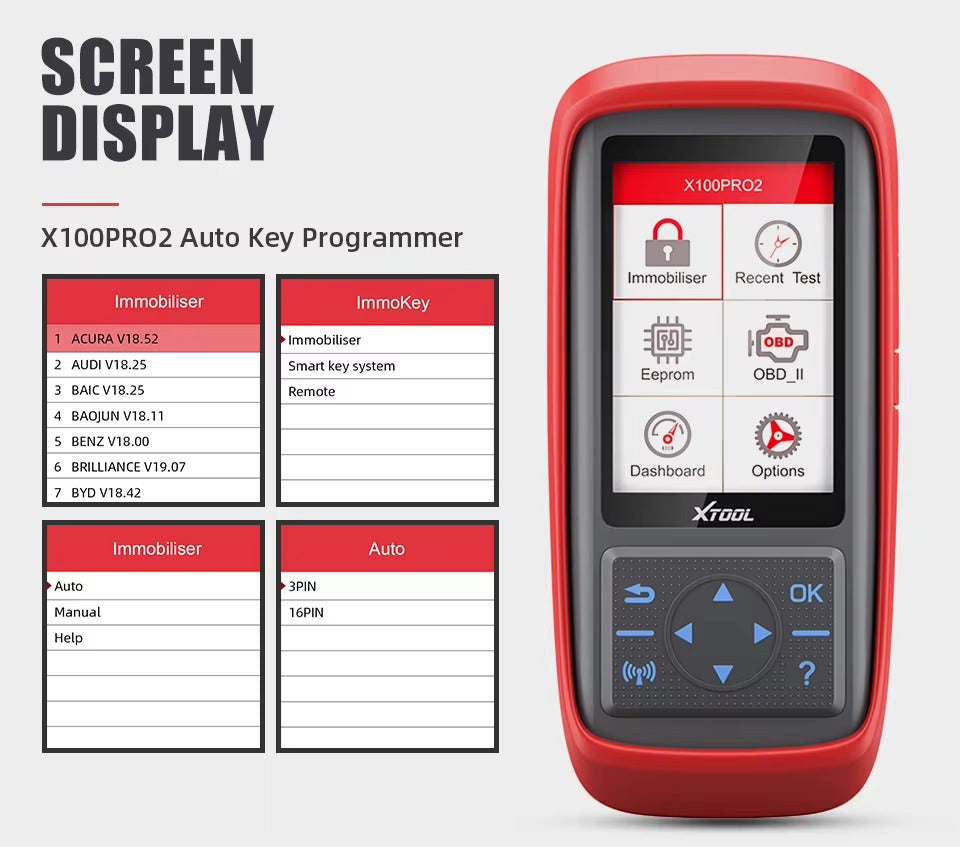XTOOL X100 Pro2 – Programador de Llaves (Versión 2025)