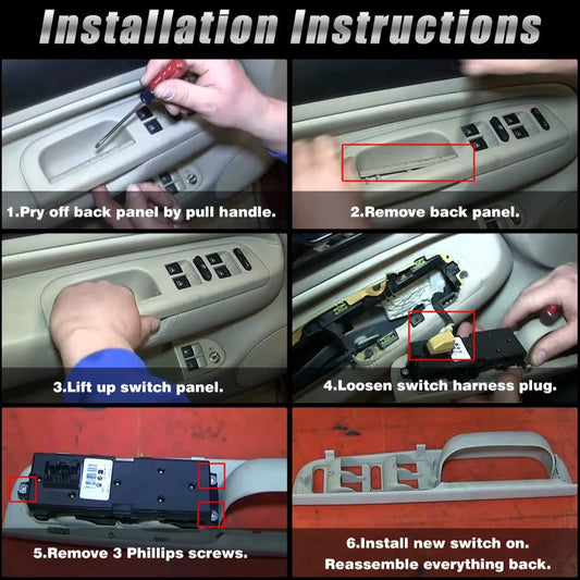 Interruptor Maestro Alzavidrios VW Golf 4 / Jetta MK4 / Passat B5 / Beetle – 3BD959857