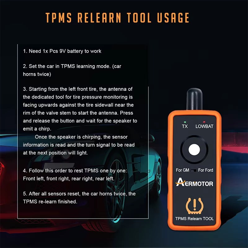 Monitor de Presión de Neumáticos – Herramienta TPMS EL-50448 / EL-50449