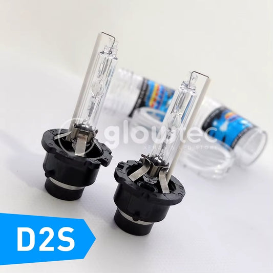Bombillas Xenón HID D2S GLOWTEC 6000K Blanco Frío 35W Faros Proyector Pack 2 Unidades