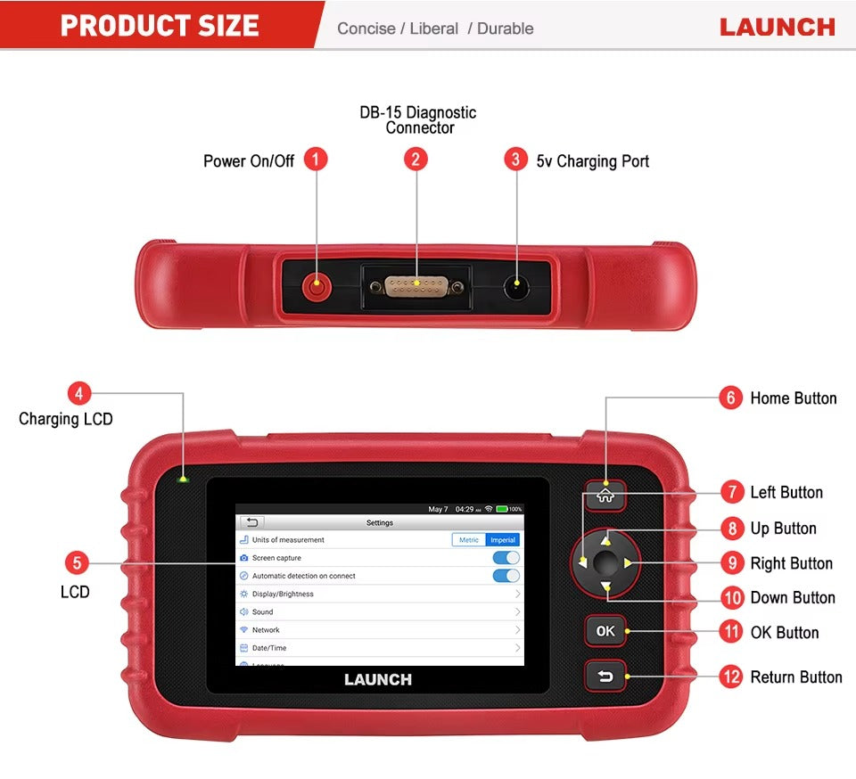 LAUNCH CRP123X – 7 Resets