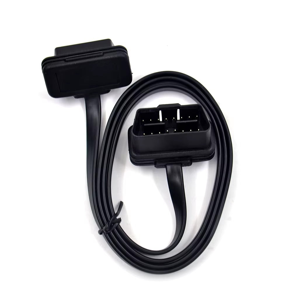 Cable de Extensión OBD2 Plano (Tipo Fideo) 16 Pines – 100 cm