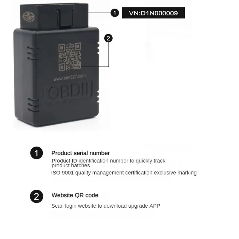 Escáner Automotriz Multimarca – ELM327 Bluetooth V1.5 OBDII Mini