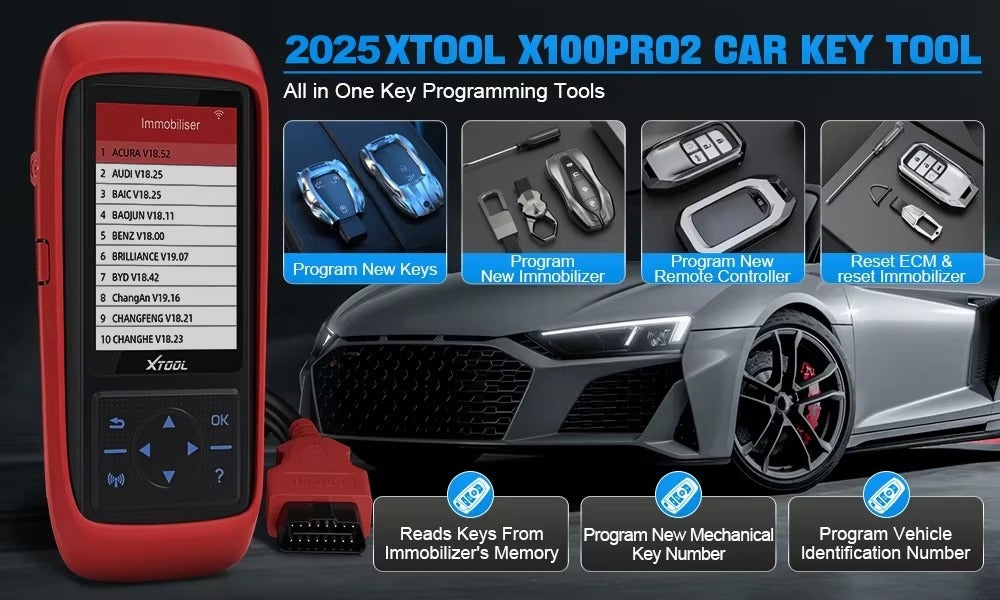 XTOOL X100 Pro2 – Programador de Llaves (Versión 2025)