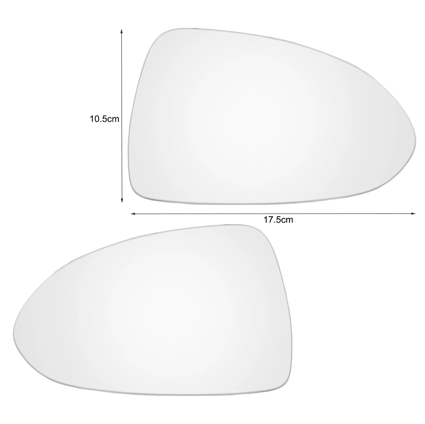 Par Cristales Retrovisores Opel / Vauxhall Corsa D & E (2006-2019)
