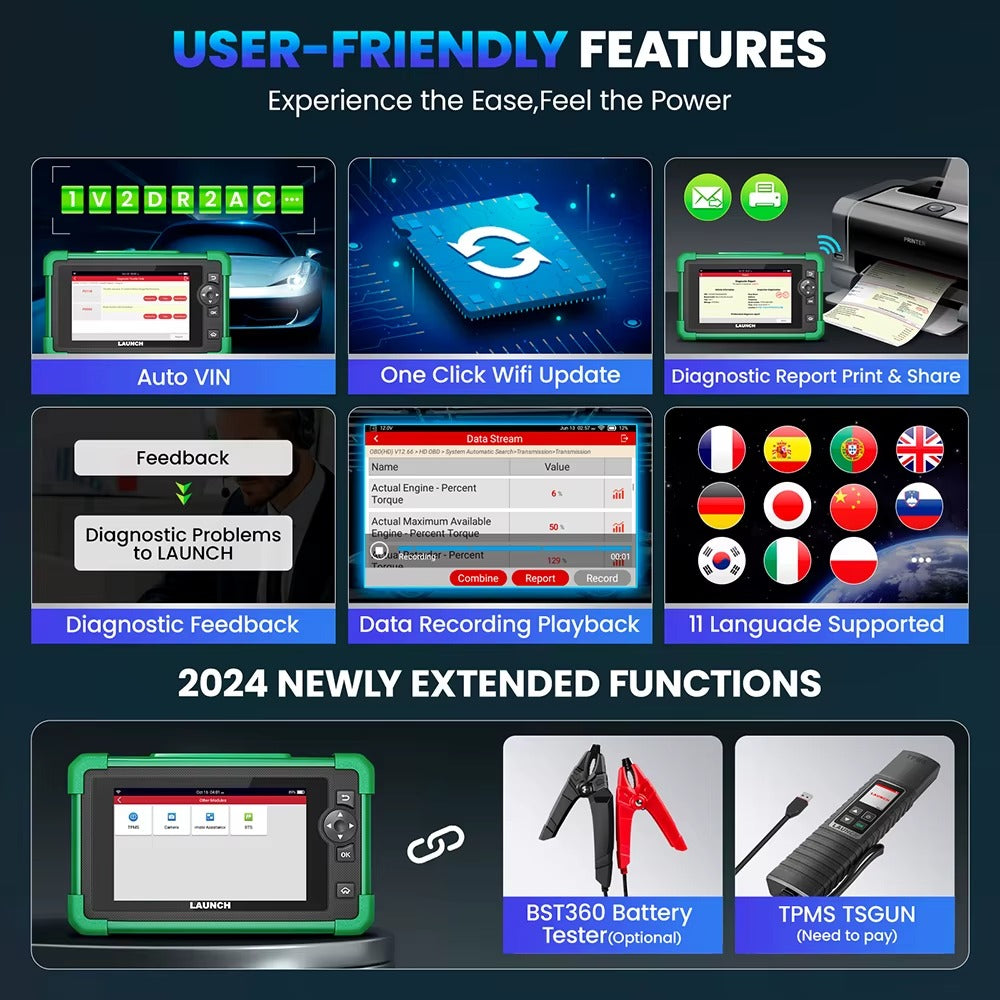 Scanner Automotriz LAUNCH CRP919 EV – Vehículos Eléctricos e Híbridos | 43 Funciones Especiales