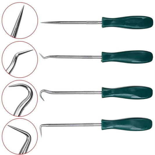 Kit Extractor Retenes y O-Rings 4 Piezas 135mm Ganchos Profesionales