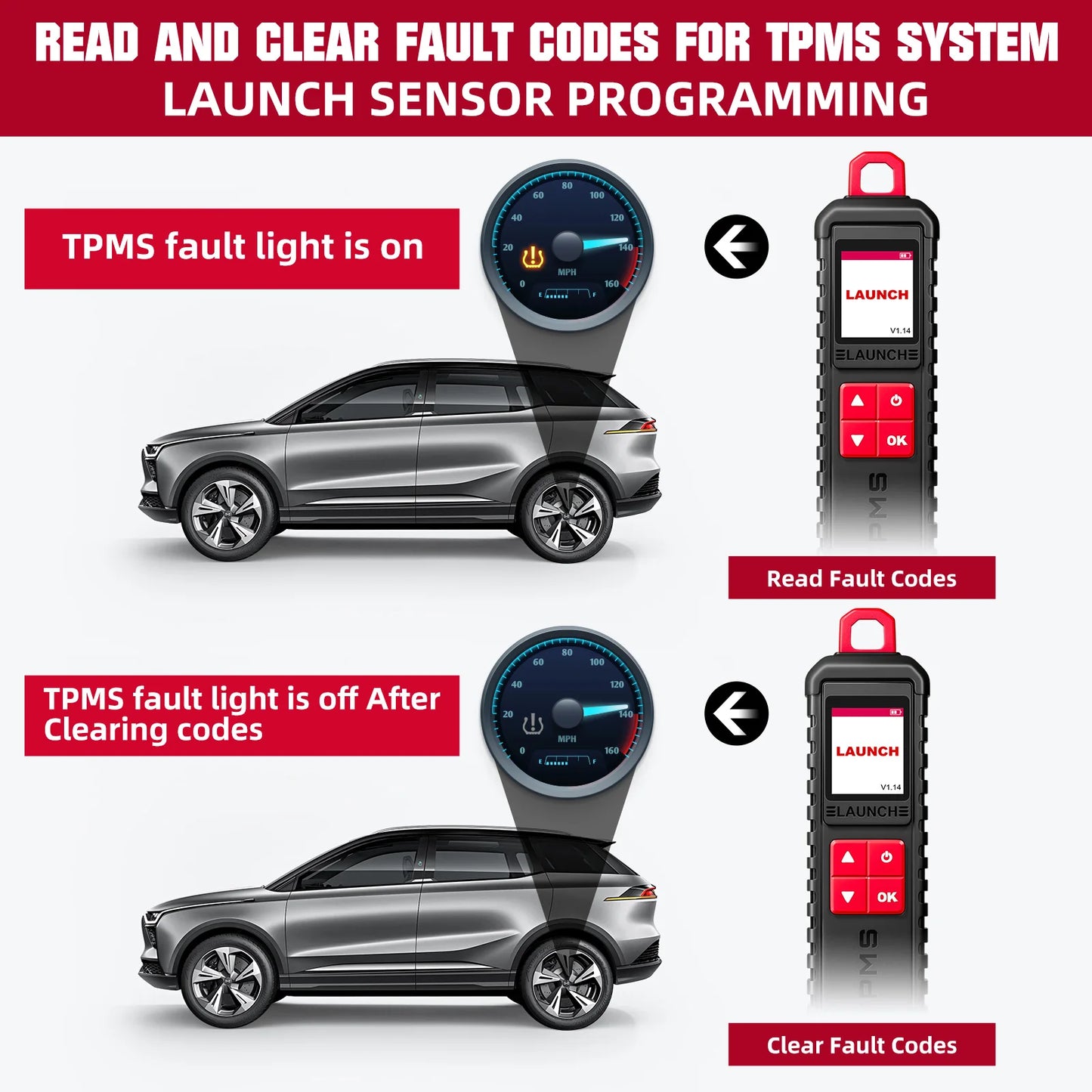 LAUNCH X431 i-TPMS – Herramienta Profesional para Sensores TPMS (315/433 MHz)