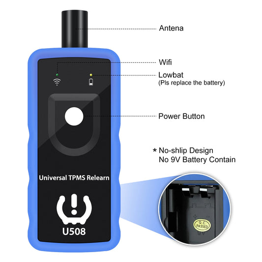 Herramienta de Reinicio TPMS Universal U508 – 315/433 MHz