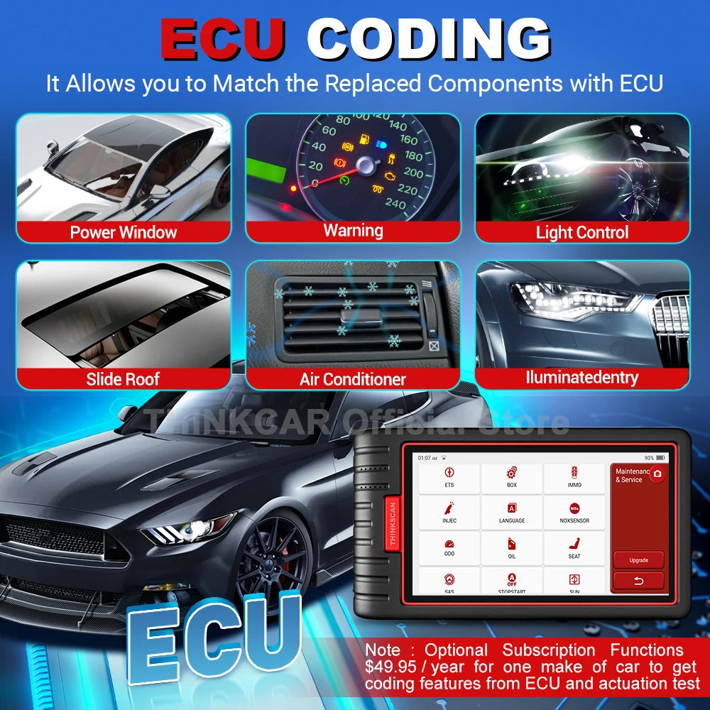 ThinkCar ThinkScan Max 2 – Escáner Automotriz Profesional con Codificación ECU y Pruebas Bidireccionales