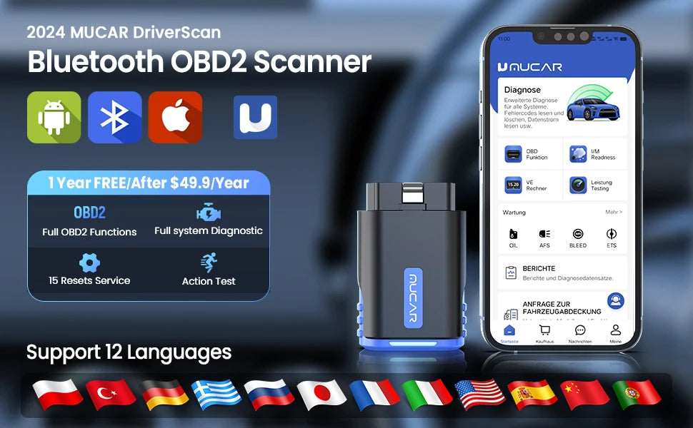 MUCAR DriverScan – 15 Funciones Especiales