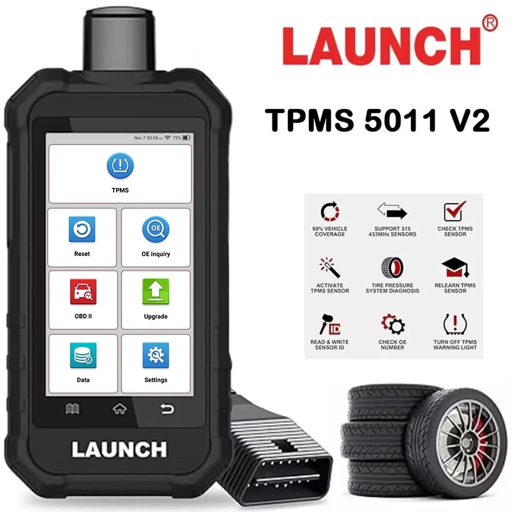 Escáner Profesional LAUNCH X431 5011 V2 – Diagnóstico TPMS + OBD2