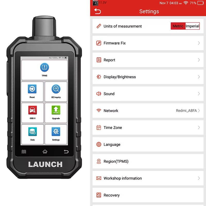 Escáner Profesional LAUNCH X431 5011 V2 – Diagnóstico TPMS + OBD2