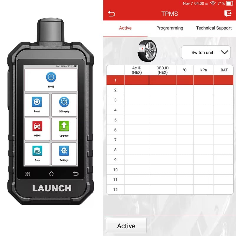 Escáner Profesional LAUNCH X431 5011 V2 – Diagnóstico TPMS + OBD2