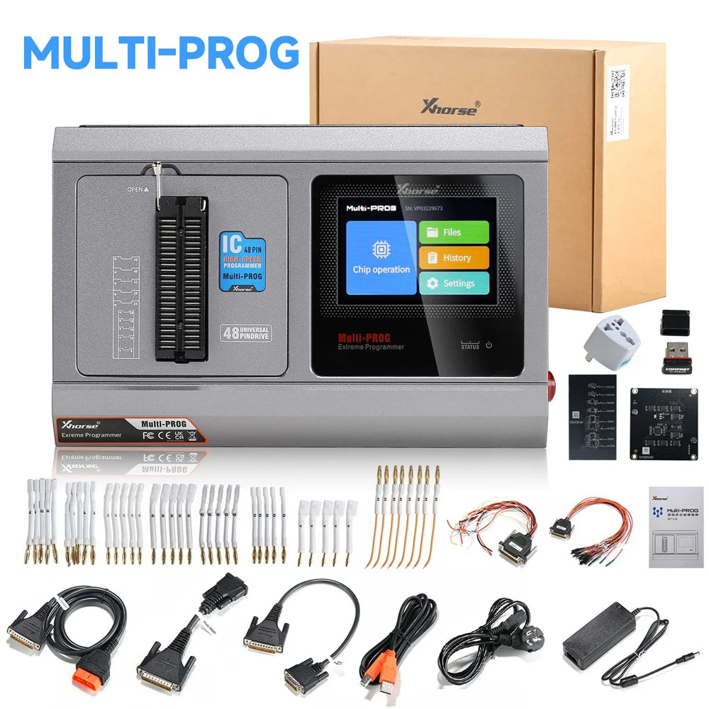 Xhorse Multi-Prog contenido del paquete