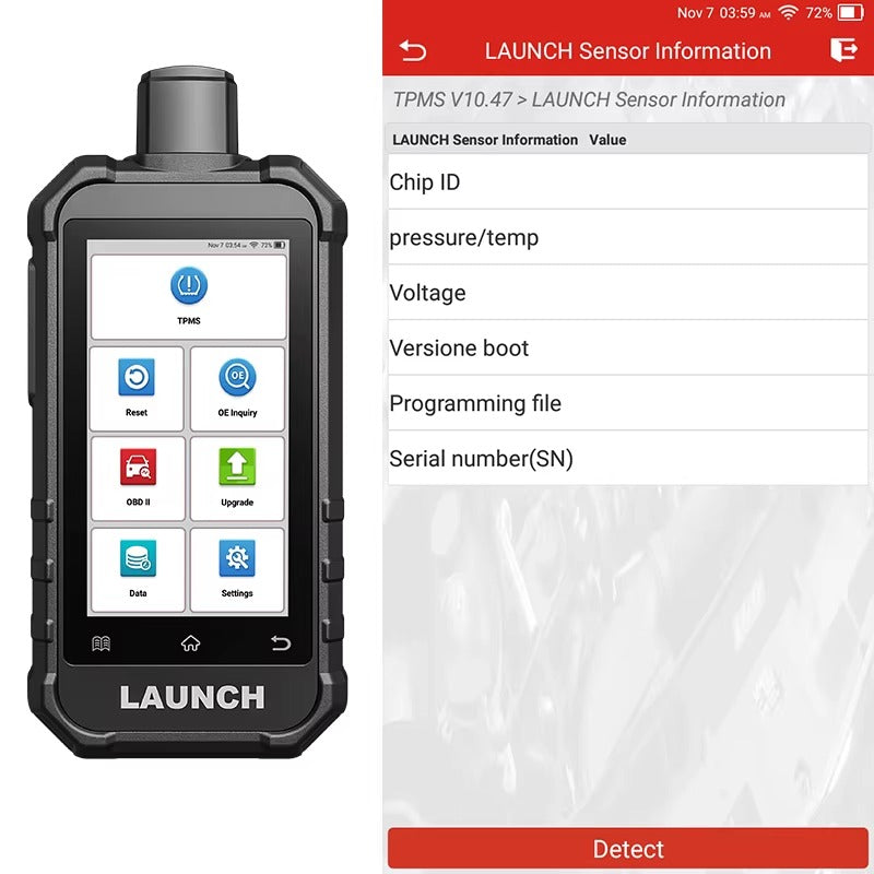 Escáner Profesional LAUNCH X431 5011 V2 – Diagnóstico TPMS + OBD2