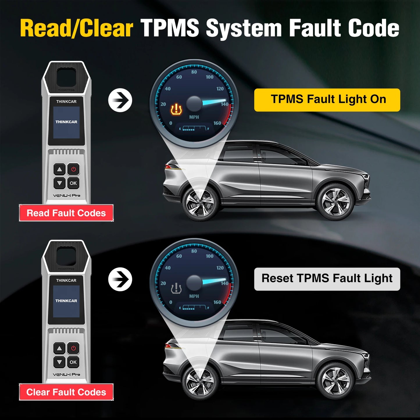 Thinkcar VENU iPRO – Escáner TPMS OBD2 Bluetooth