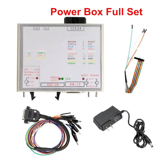 JTAG PowerBox J2534 / OpenPort – Caja de Control para Flasheo de ECUs
