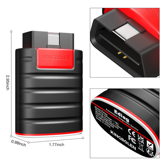 Scanner Automotriz OBD2 Kingbolen Multimarca + 1 Año Gratis
